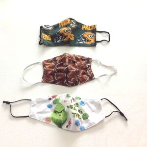 Fabric Face Masks *LOT of 3*
